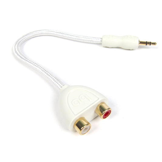 Audioquest: FLX-Mini 3.5mm / RCA Adaptor (Female RCA Y-Cable for Turntables)