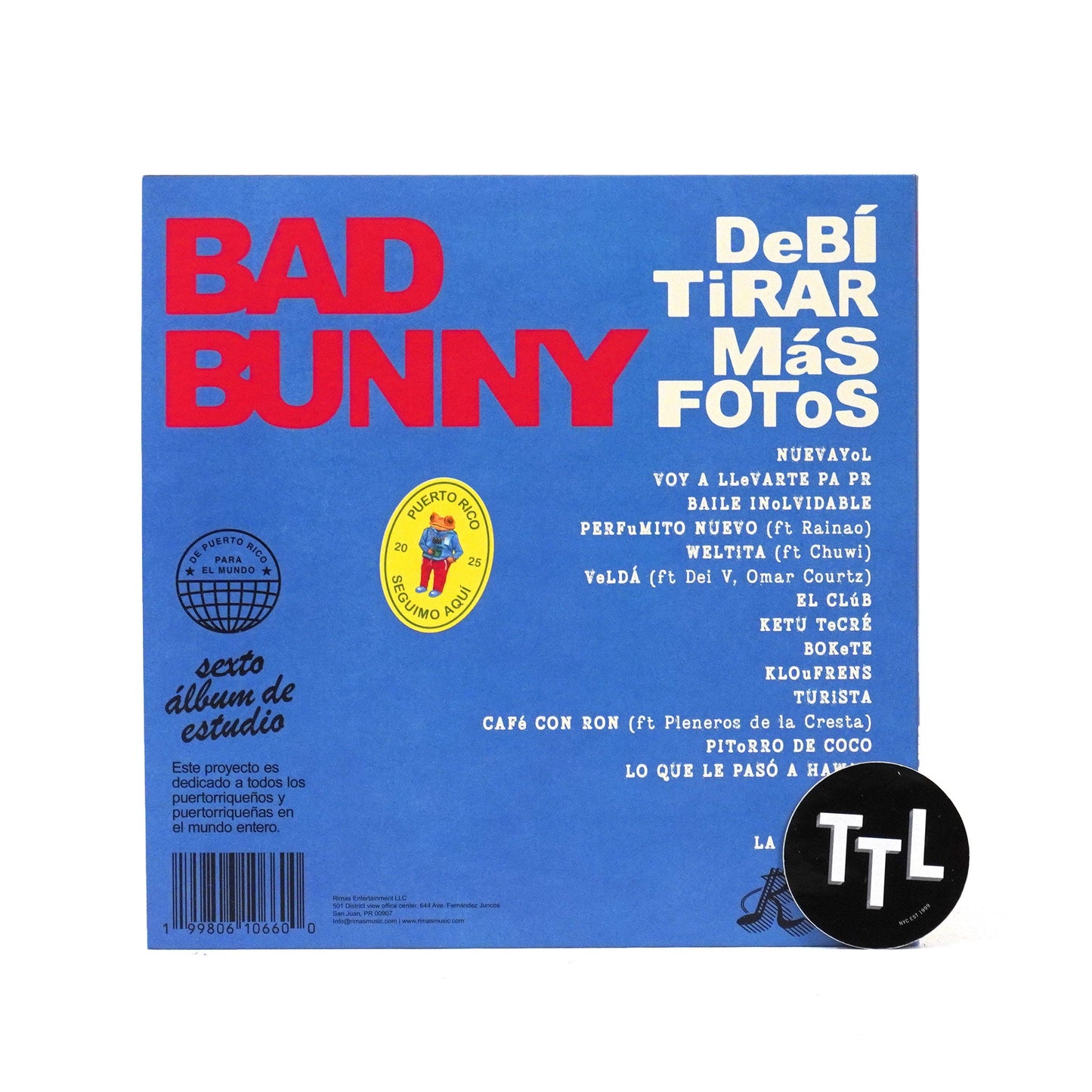Bad Bunny: Debi Tirar Mas Fotos (Colored Vinyl) Vinyl 2LP { vinyl }