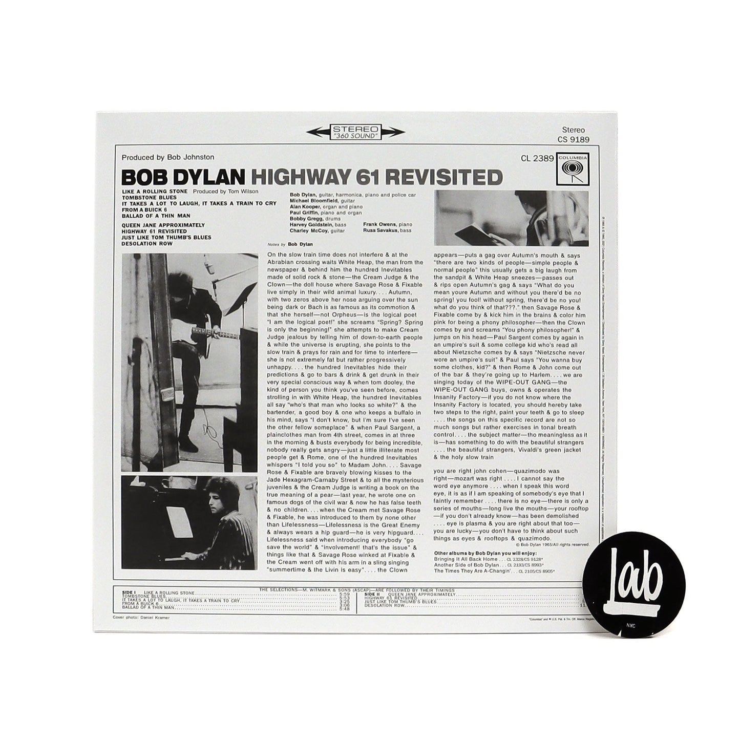 Bob Dylan: Highway 61 Revisited Vinyl LP { vinyl }