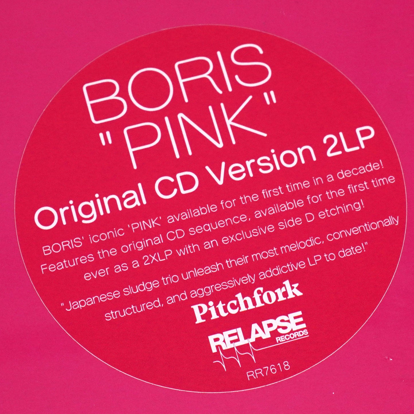 Boris: Pink (Colored Vinyl) Vinyl 2LP { vinyl }