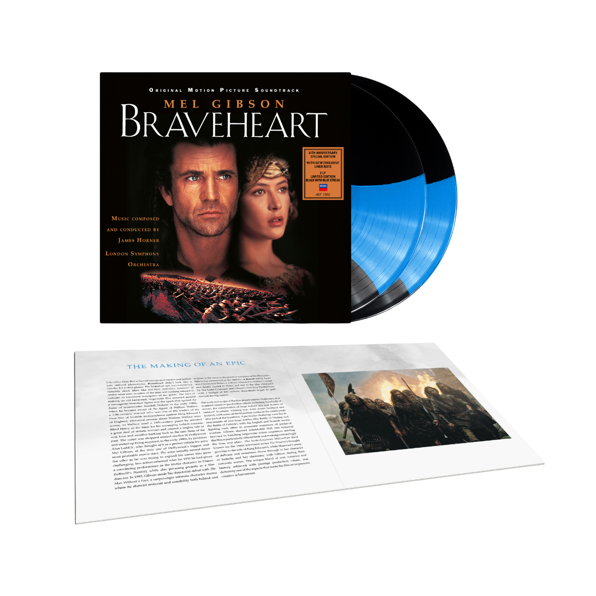 Braveheart (Original Motion Picture Soundtrack - 30th Anniversary Edition) - Blue Streak Vinyl { vinyl }