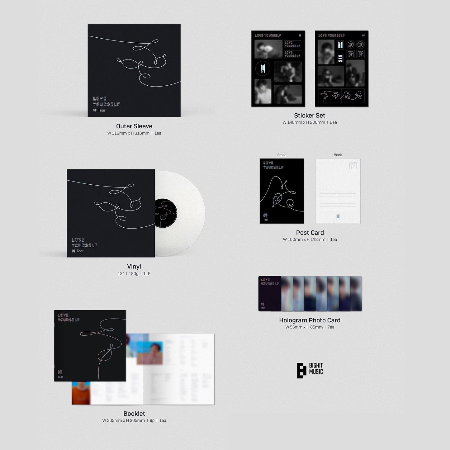 BTS: Love Yourself - Tear (Colored Vinyl) Vinyl LP { vinyl }