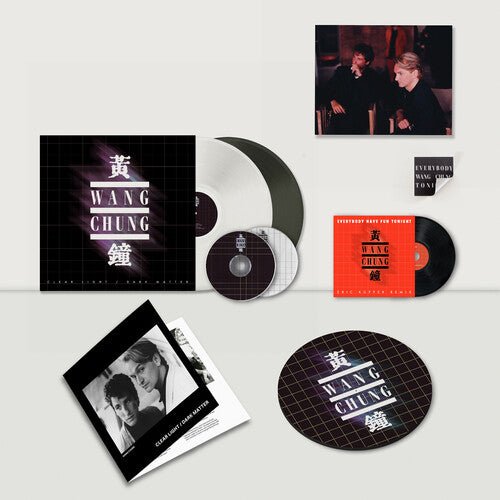 WANG CHUNG - CLEAR LIGHT / DARK MATTER - CLEAR WHITE & BLACK Vinyl LP { vinyl }