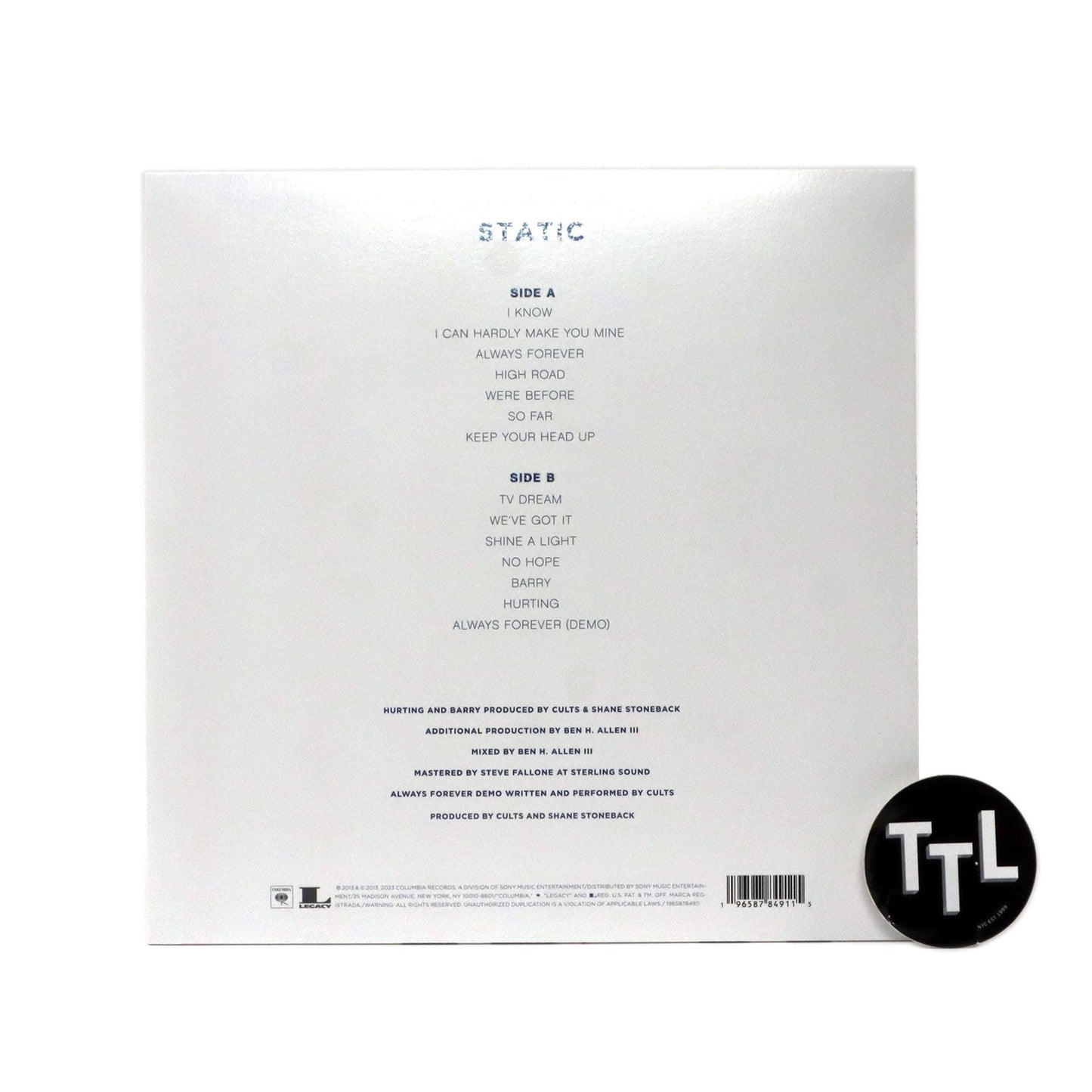 Cults: Static (Indie Exclusive Colored Vinyl) Vinyl LP { vinyl }