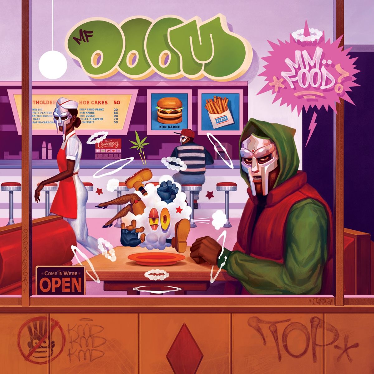 MM..FOOD: Limited 'Sweetart' 3-Colour Marble Vinyl 2LP (w/ Sam Rodriguez Artwork!) { vinyl }
