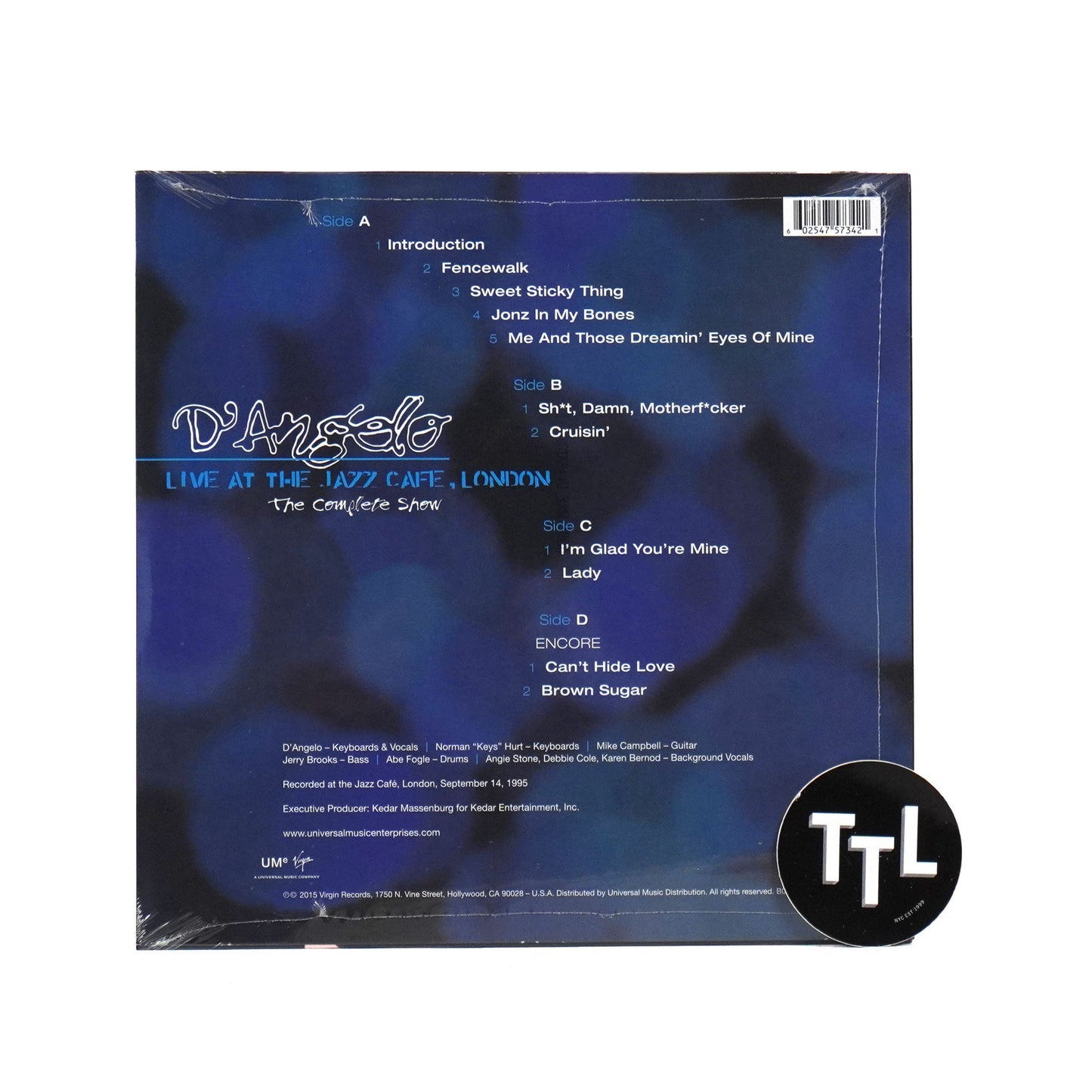 D'Angelo: Live At The Jazz Cafe, London Vinyl 2LP