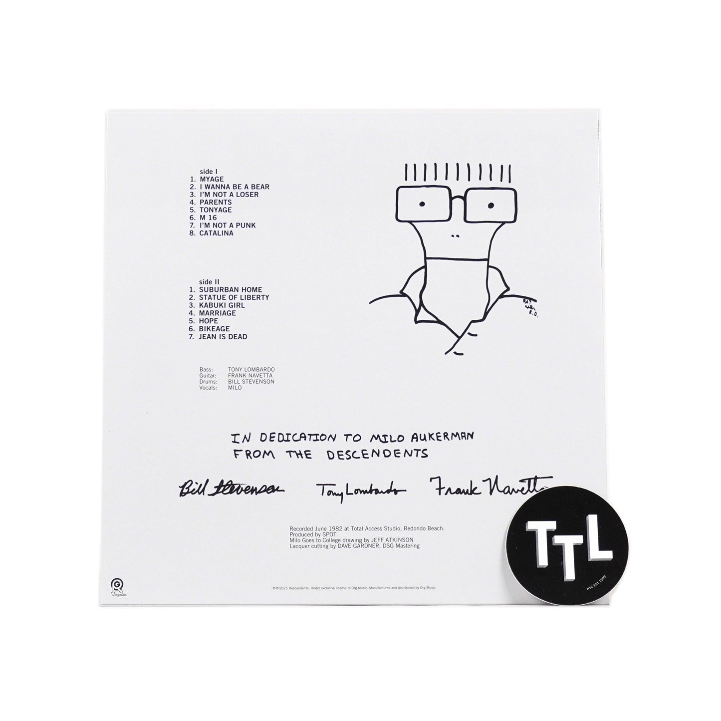 Descendents: Milo Goes To College (Colored Vinyl) Vinyl LP { vinyl }