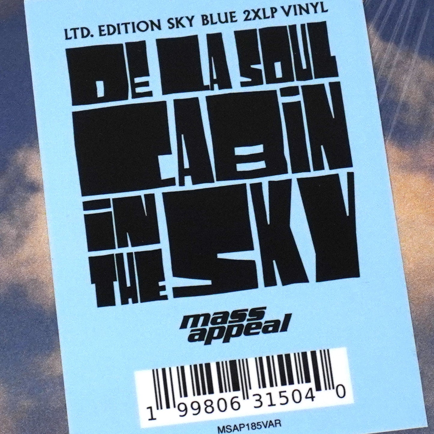 De La Soul: Cabin In The Sky (Sky Blue Colored Vinyl, Alt Cover) Vinyl 2LP { vinyl }