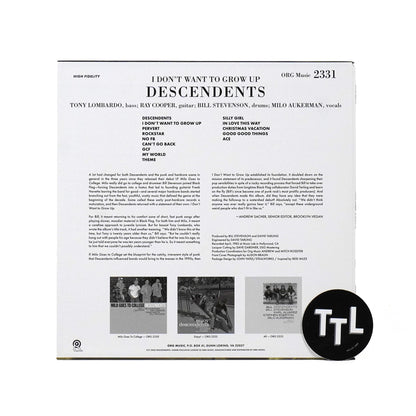 Descendents: I Don't Want To Grow Up - Punk Note Edition Vinyl LP { vinyl }