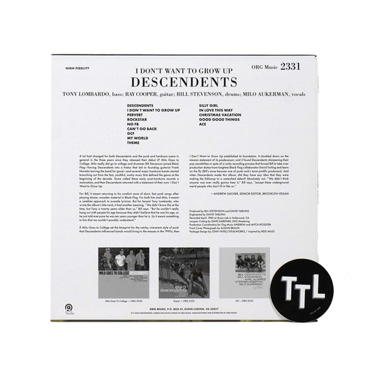 Descendents: I Don't Want To Grow Up - Punk Note Edition Vinyl LP { vinyl }
