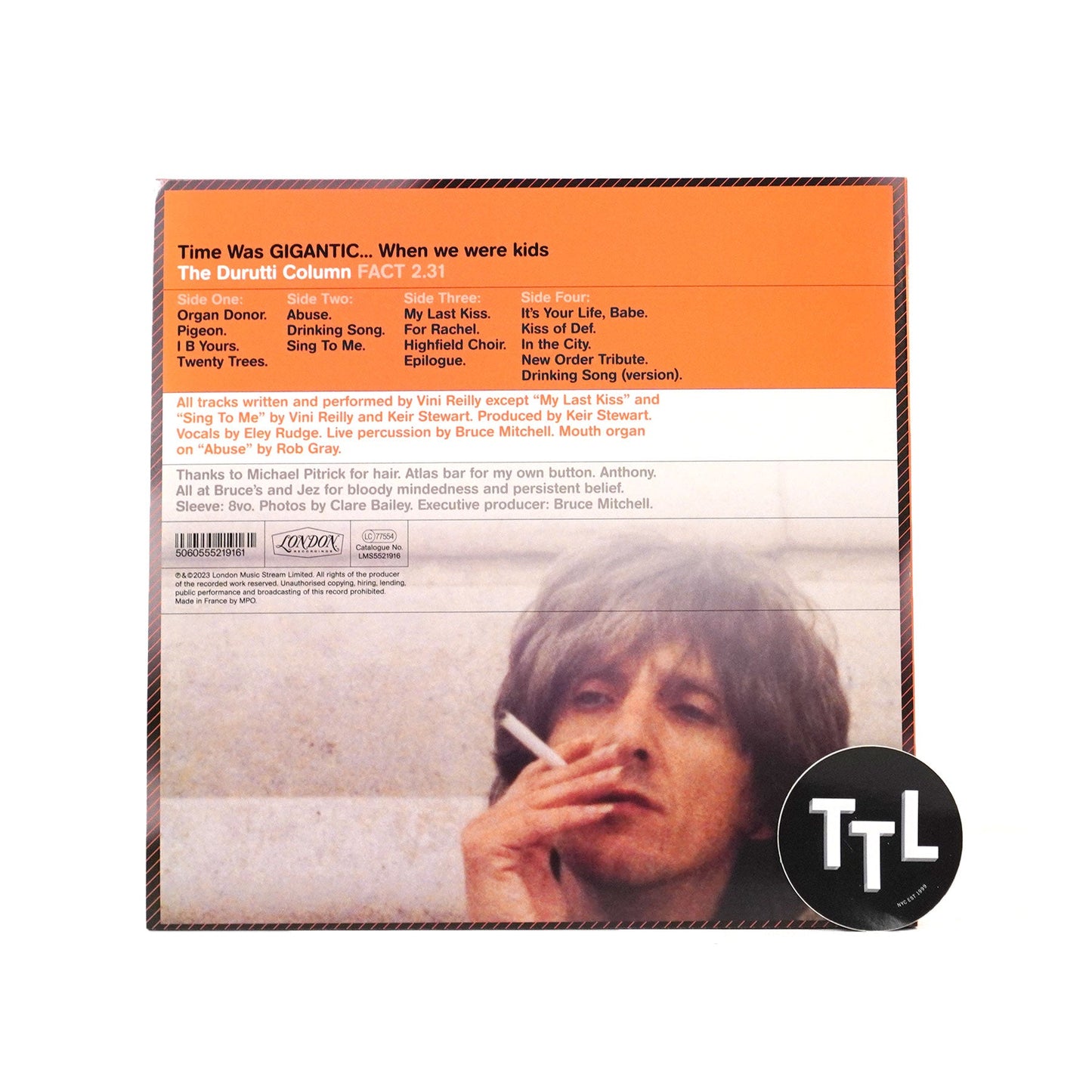 The Durutti Column: Time Was Gigantic... When We Were Kids Vinyl 2LP { vinyl }