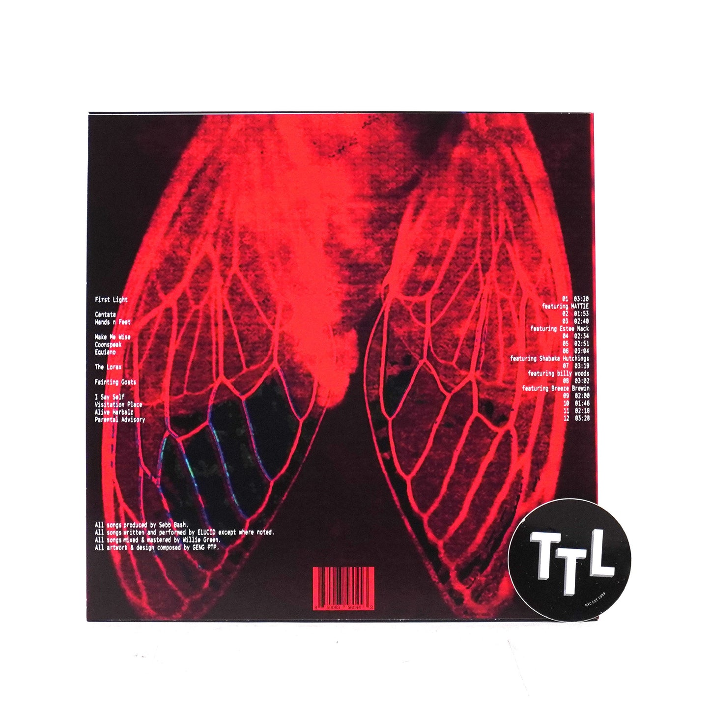 Elucid & Sebb Bash: I Guess U Had To Be There (Colored Vinyl) Vinyl LP { vinyl }