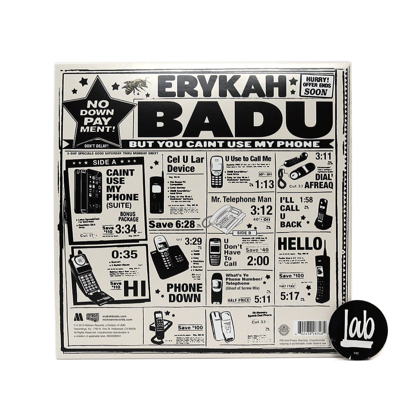 Erykah Badu: But You Caint Use My Phone (Colored Vinyl) Vinyl LP { vinyl }