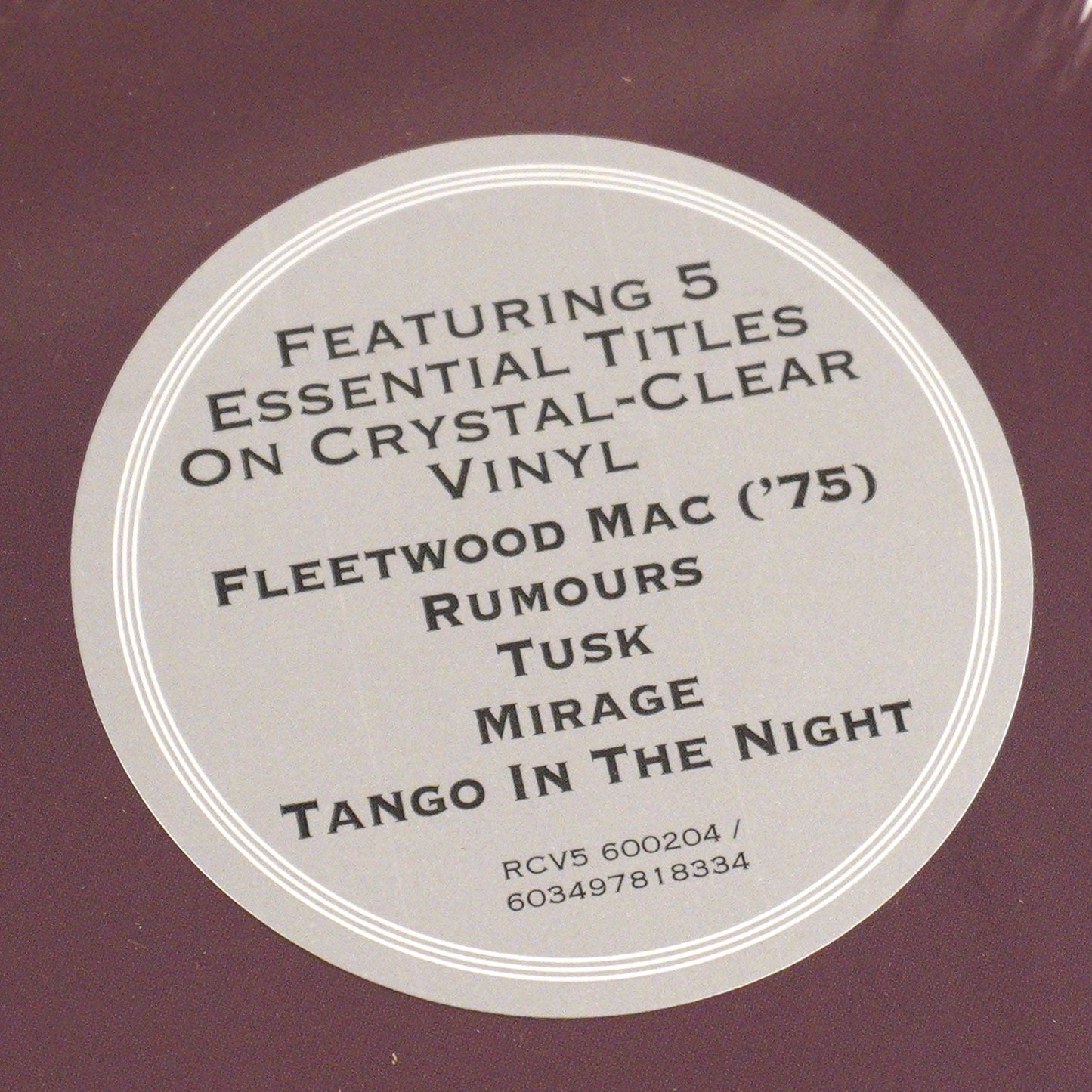 Fleetwood Mac: Fleetwood Mac 1975 to 1987 (Colored Vinyl) Vinyl 6LP Boxset { vinyl }