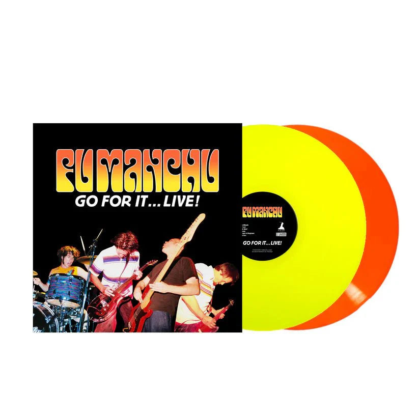 FU MANCHU - GO FOR IT...LIVE! NEON YELLOW & NEON ORANGE Vinyl LP { vinyl }