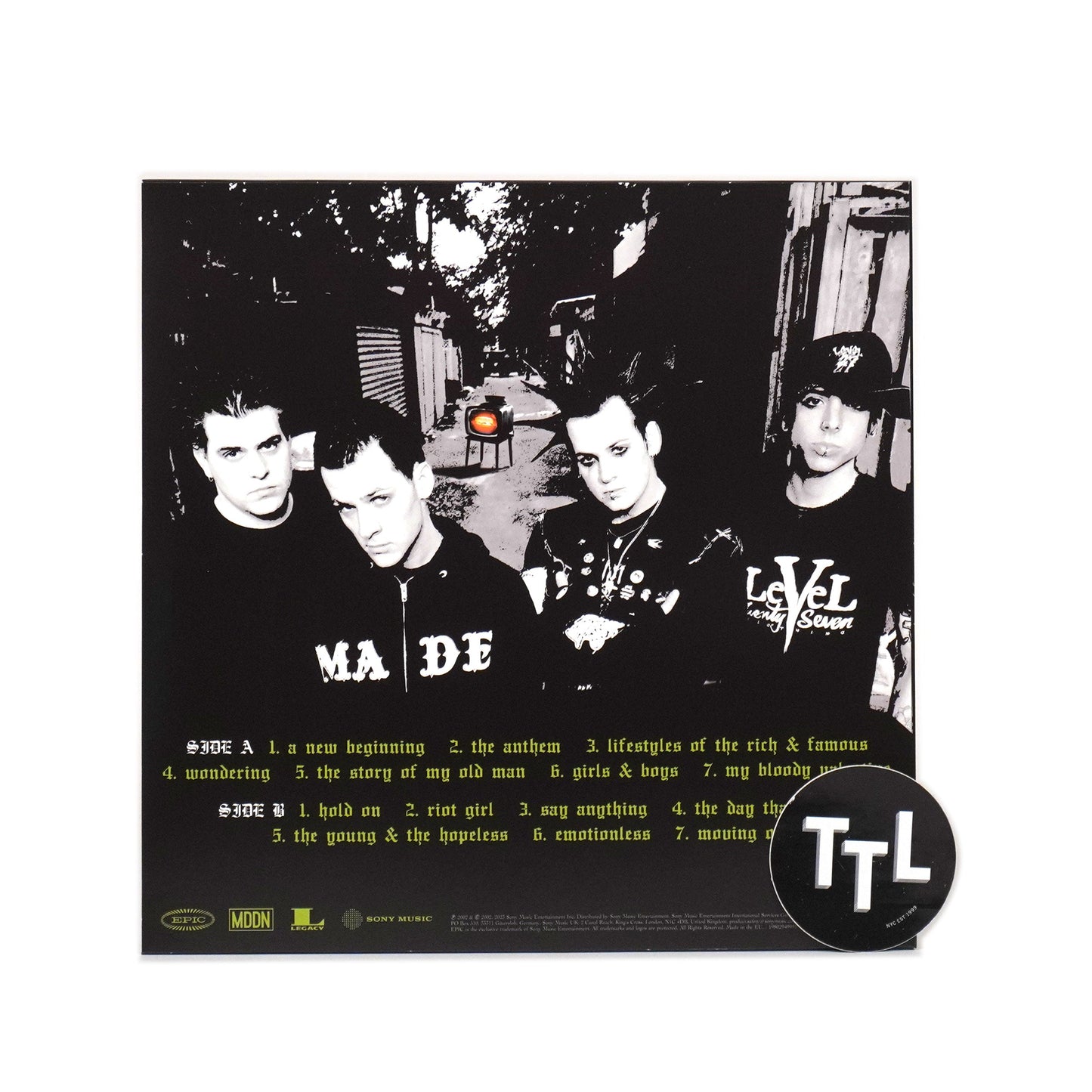 Good Charlotte: Young & The Hopeless (Import, Colored Vinyl) Vinyl LP { vinyl }