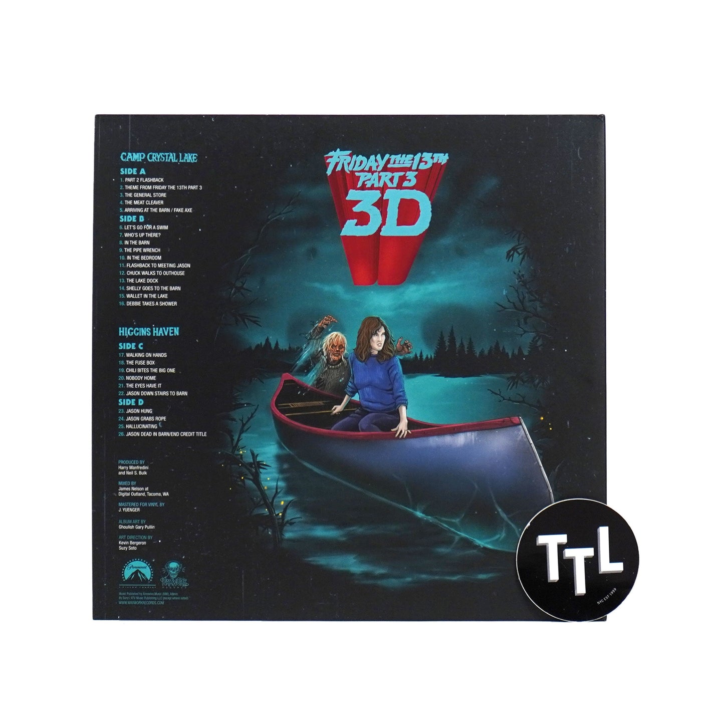 Harry Manfredini: Friday The 13th Part 3 (Lenticular Cover, Colored Vinyl) Vinyl 2LP { vinyl }