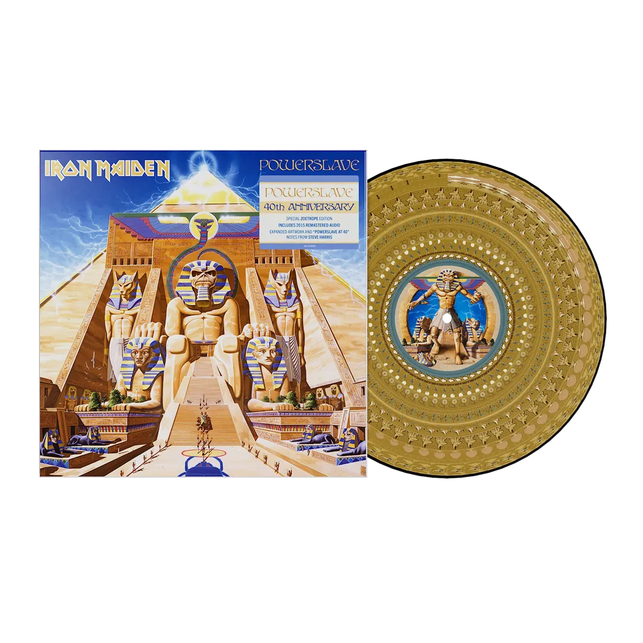 Powerslave (40th Anniversary): Limited Zoetrope Picture Disc Vinyl LP { vinyl }