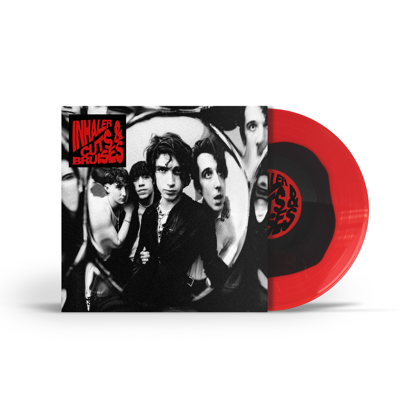Cuts & Bruises Black/Red Circle Vinyl { vinyl }