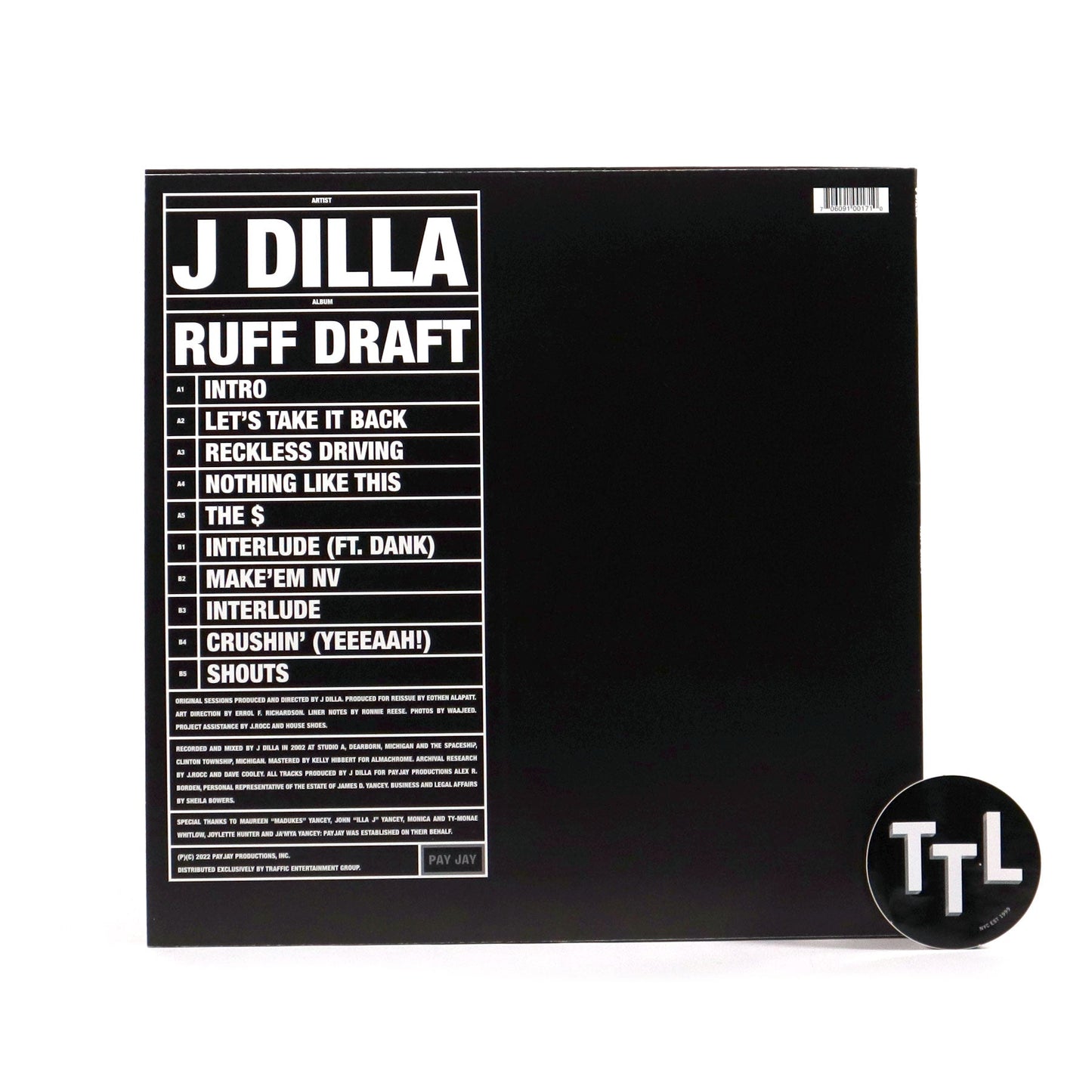J Dilla: Ruff Draft - Dilla's Mix Vinyl LP { vinyl }