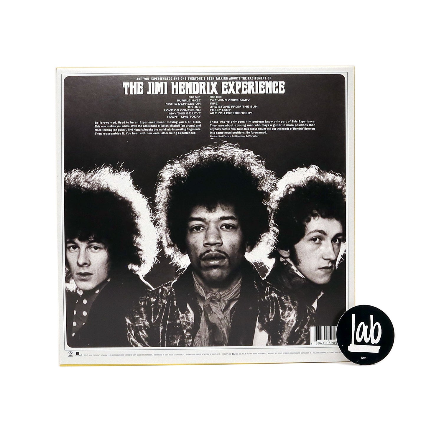 The Jimi Hendrix Experience: Are You Experienced? Vinyl LP
