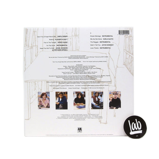 John Hughes: The Breakfast Club Original Soundtrack Vinyl LP { vinyl }