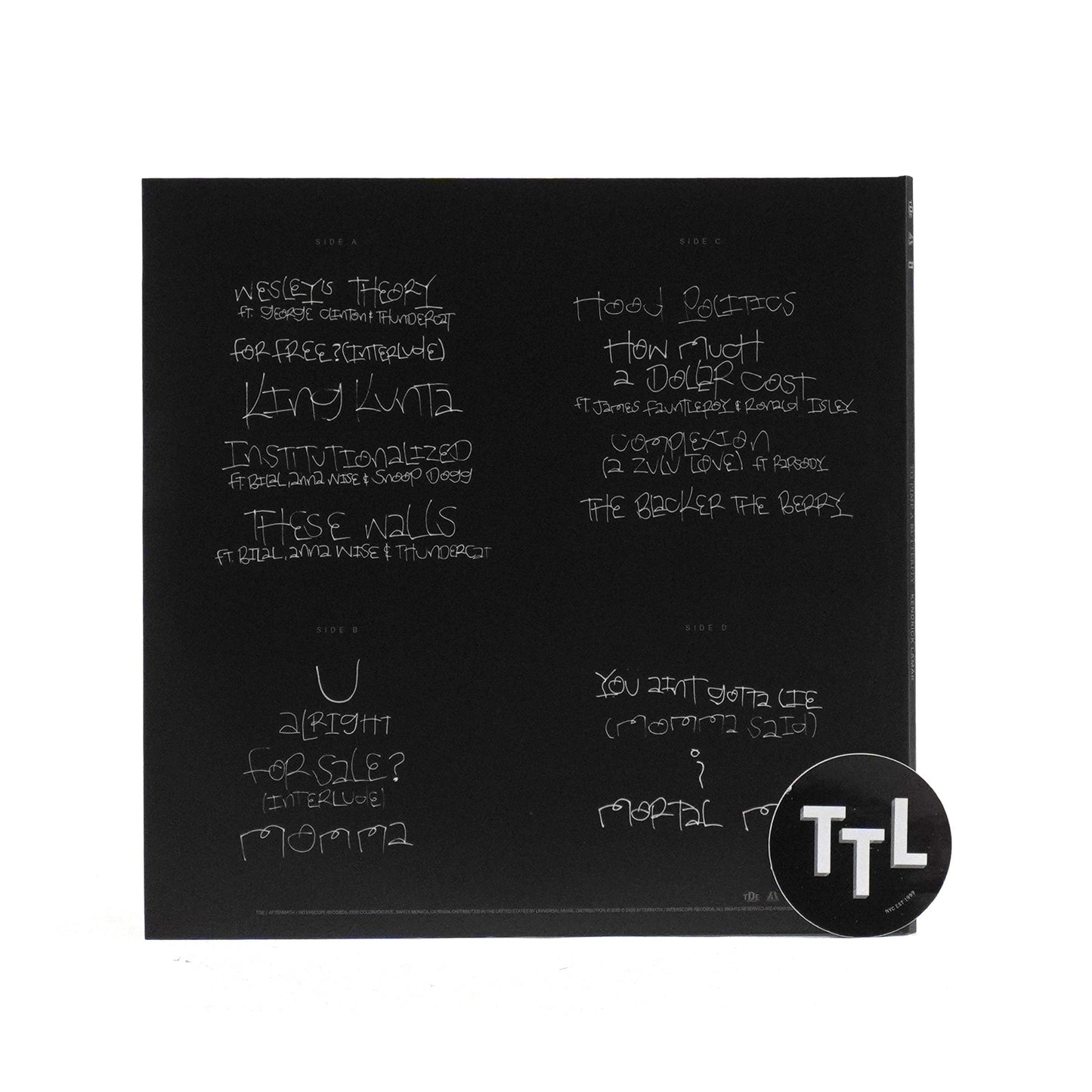 Kendrick Lamar: To Pimp A Butterfly (Alt Artwork, 180g) Vinyl 2LP { vinyl }