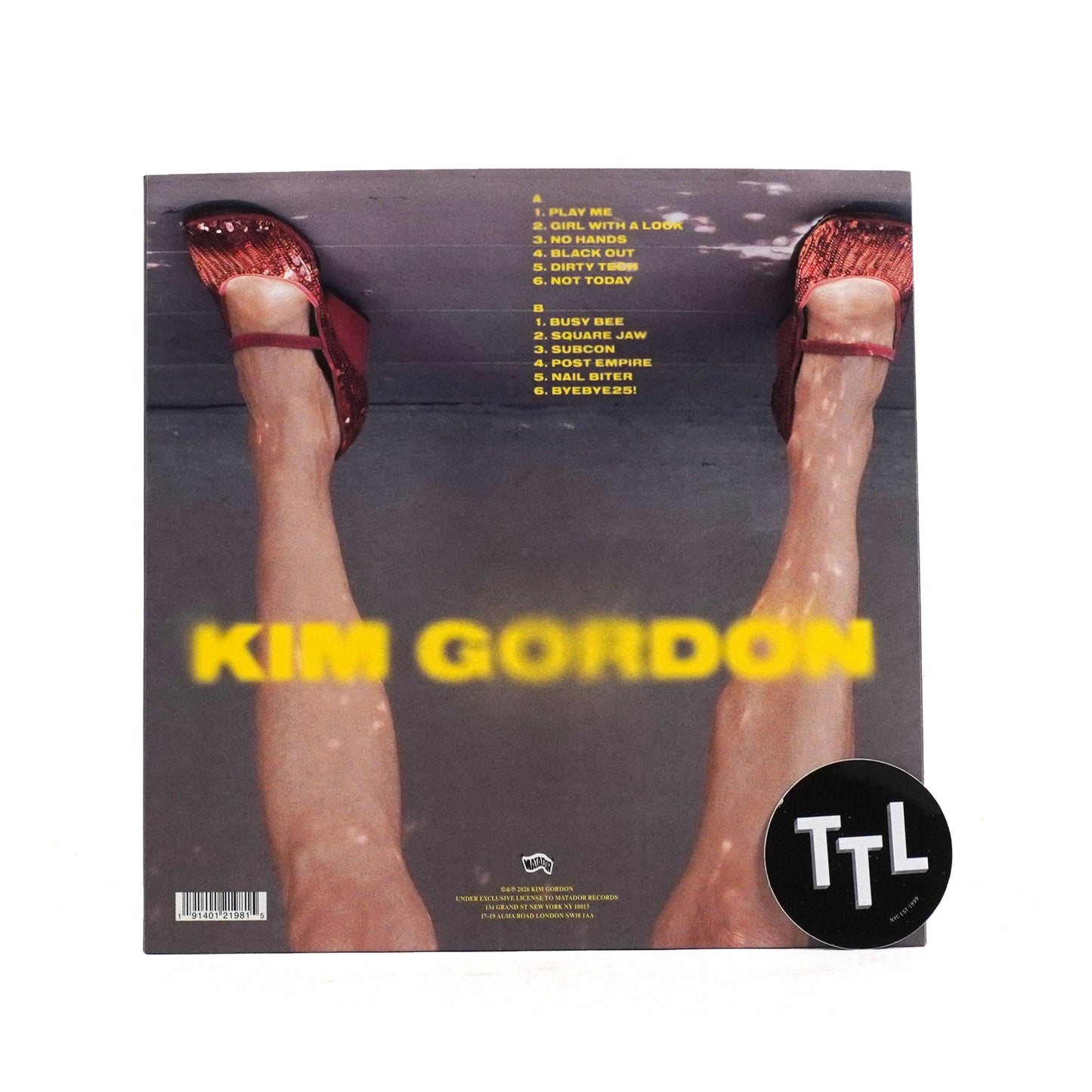 Kim Gordon: Play Me (Indie Exclusive Colored Vinyl) Vinyl LP { vinyl }