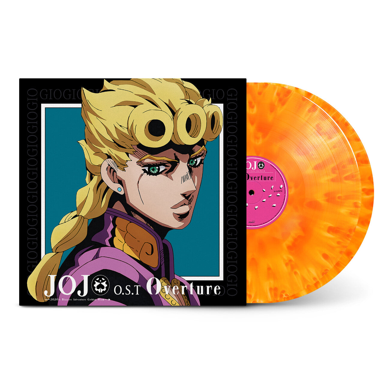 JoJo's Bizarre Adventure - Golden Wind O.S.T. Vol. 1 - Overture: Limited Orange + Yellow Blend Vinyl 2LP { vinyl }