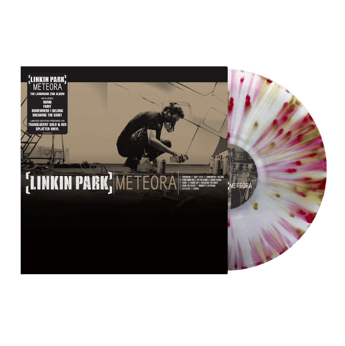 Meteora: Limited Gold & Red Splatter Vinyl LP { vinyl }