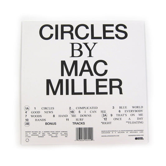 Mac Miller: Circles (Clear Colored Vinyl) Vinyl 2LP { vinyl }
