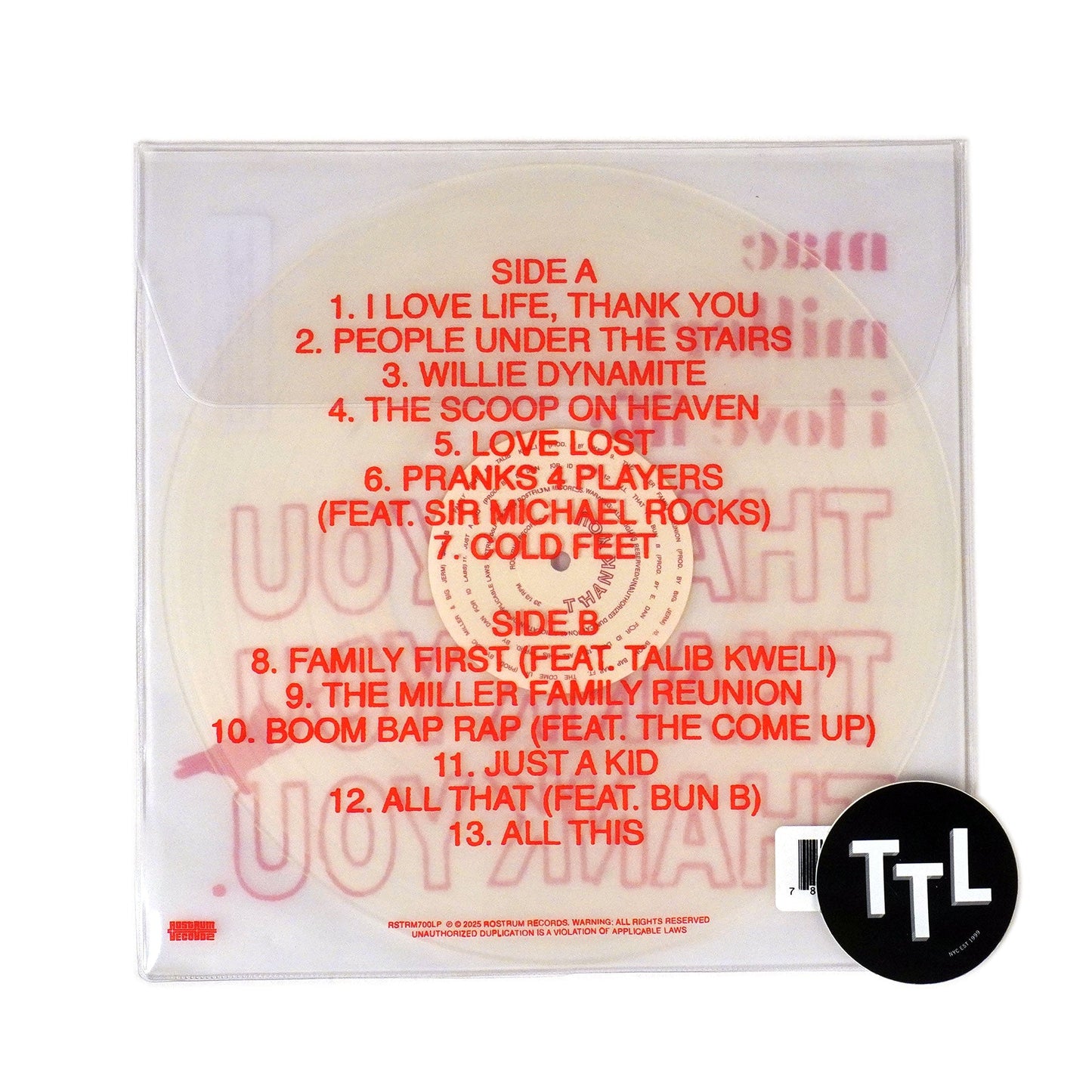 Mac Miller: I Love Life, Thank You (Colored Vinyl) Vinyl LP { vinyl }