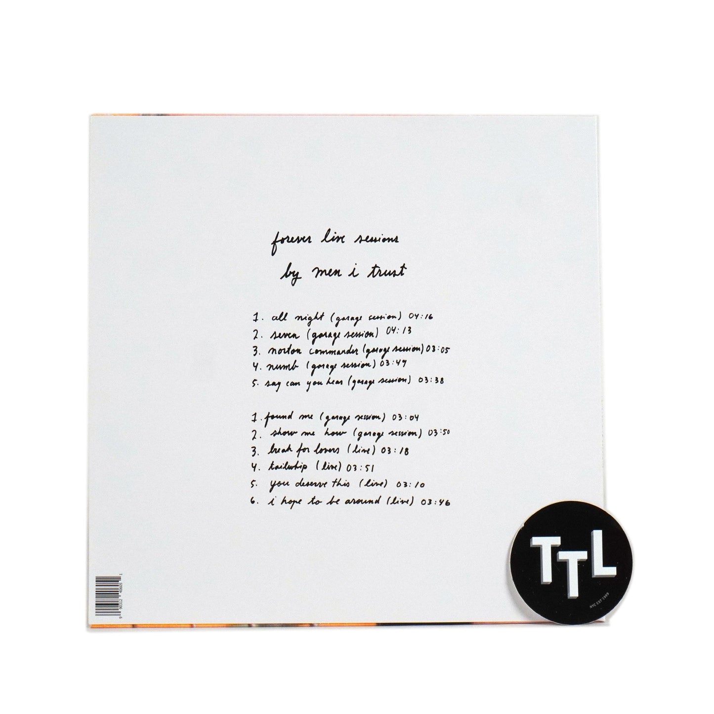 Men I Trust: Forever Live Sessions, Vol.1 Vinyl LP { vinyl }