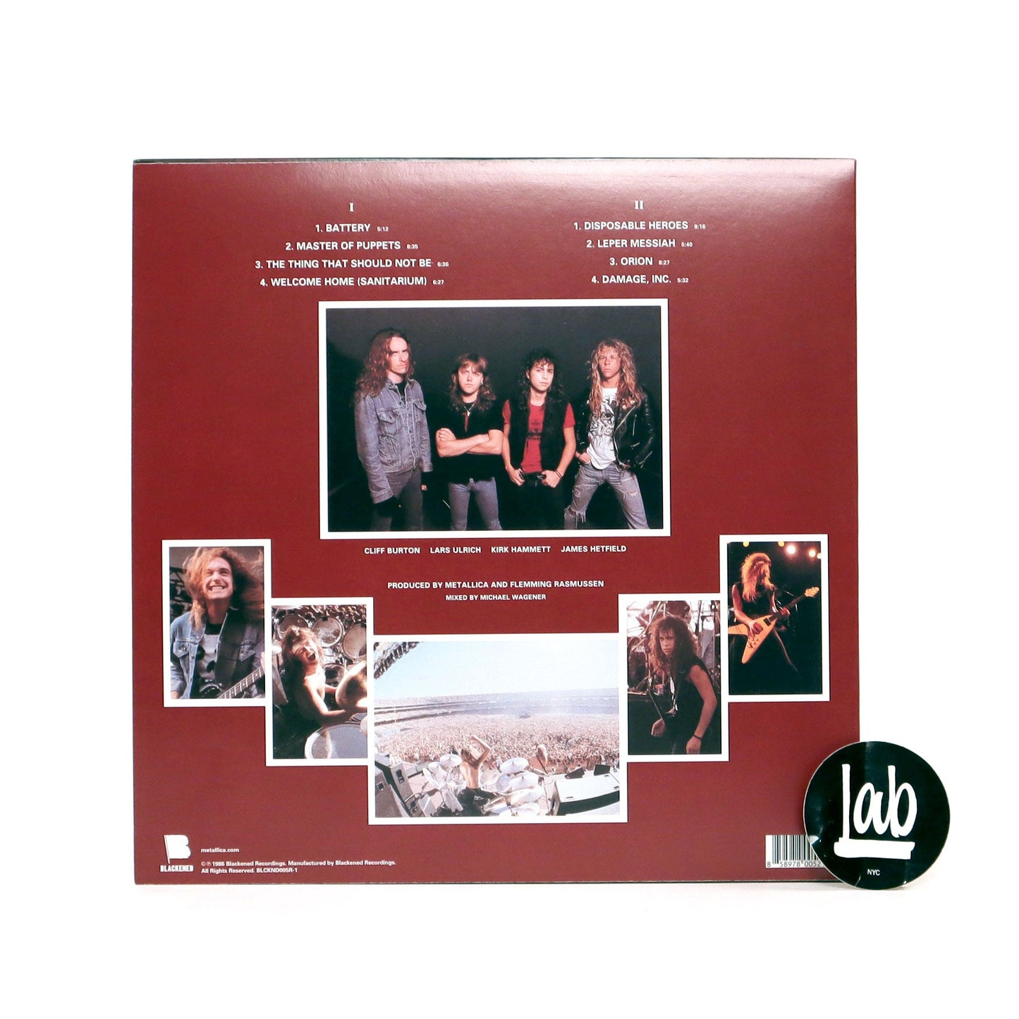 Metallica: Master Of Puppets Vinyl LP { vinyl }