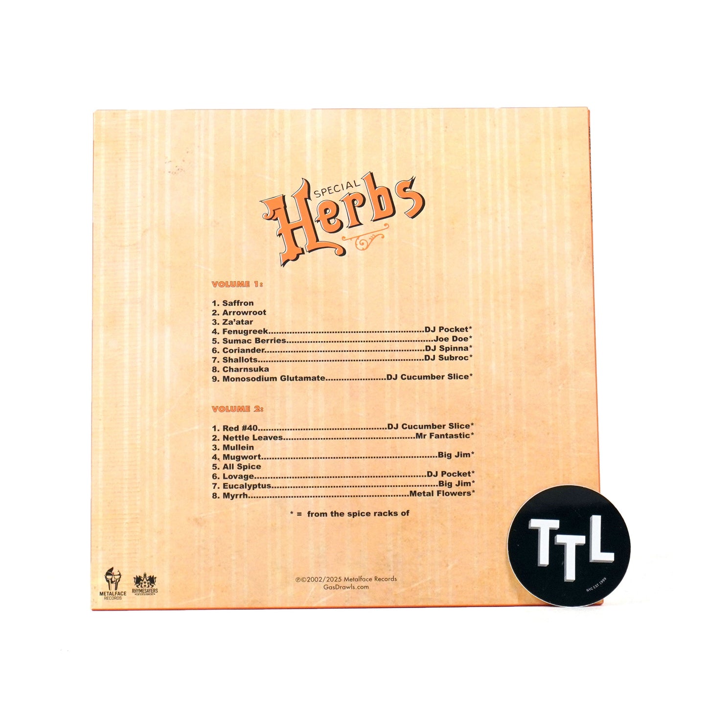 MF Doom: Special Herbs Volumes 1&2 (Colored Vinyl) Vinyl 2LP { vinyl }