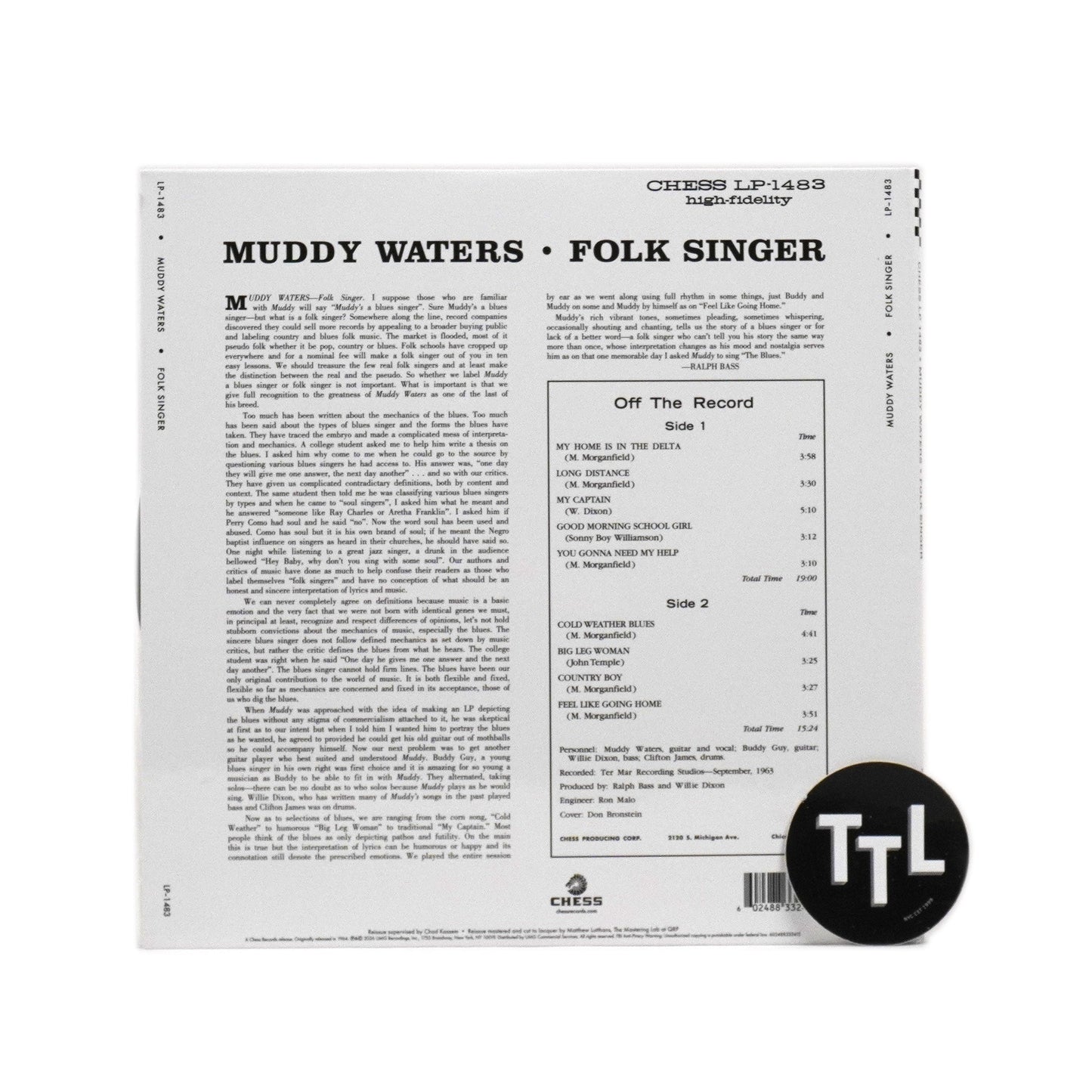 Muddy Waters: Folk Singer (Acoustic Sounds 180g) Vinyl LP { vinyl }