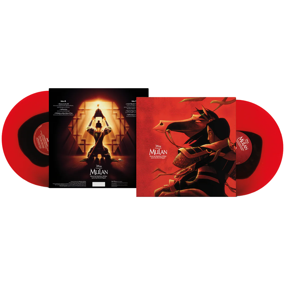 Songs From Mulan: Limited Ruby Red and Obsidian Colour Vinyl LP { vinyl }