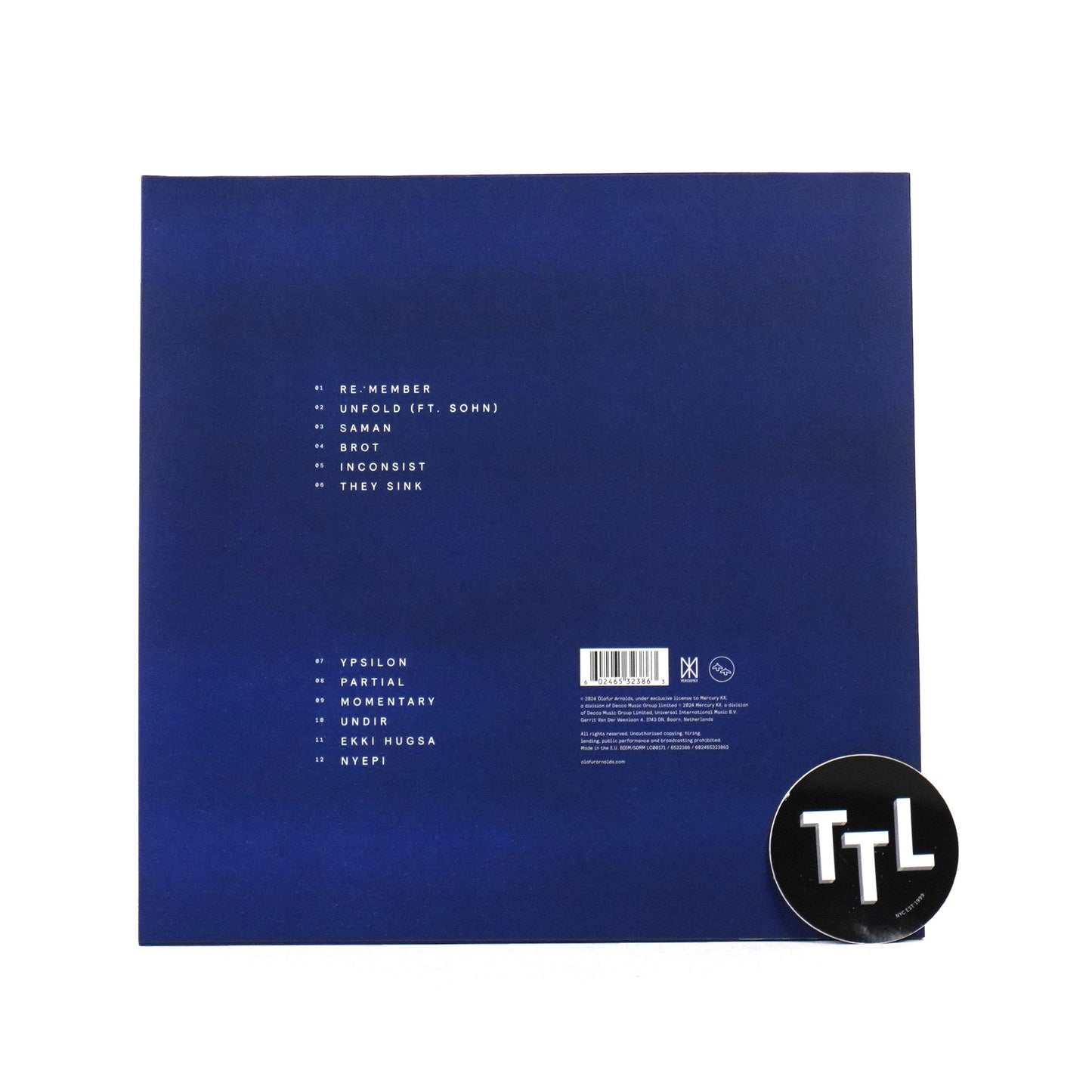 Olafur Arnalds: Re-member (Colored Vinyl) Vinyl LP { vinyl }