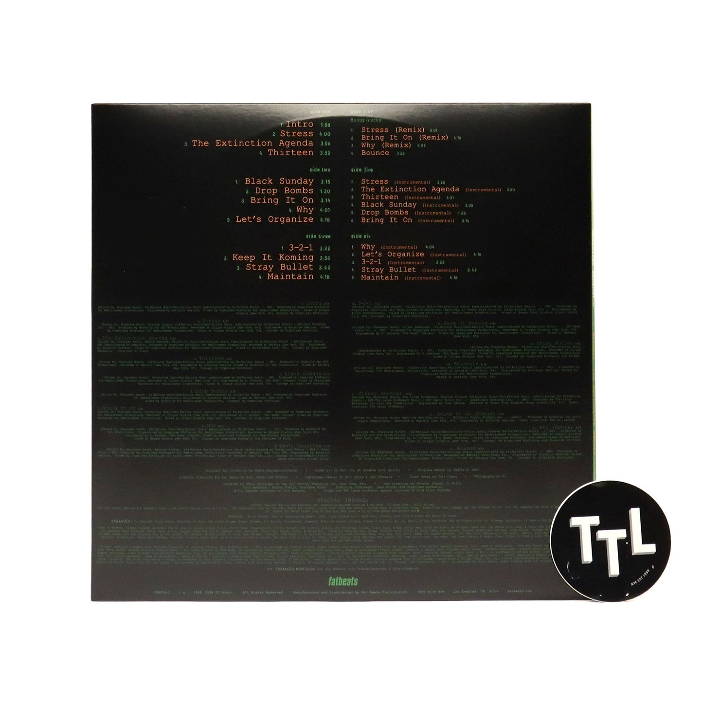 Organized Konfusion: Stress - The Extinction Agenda - Deluxe Edition Vinyl 3LP { vinyl }