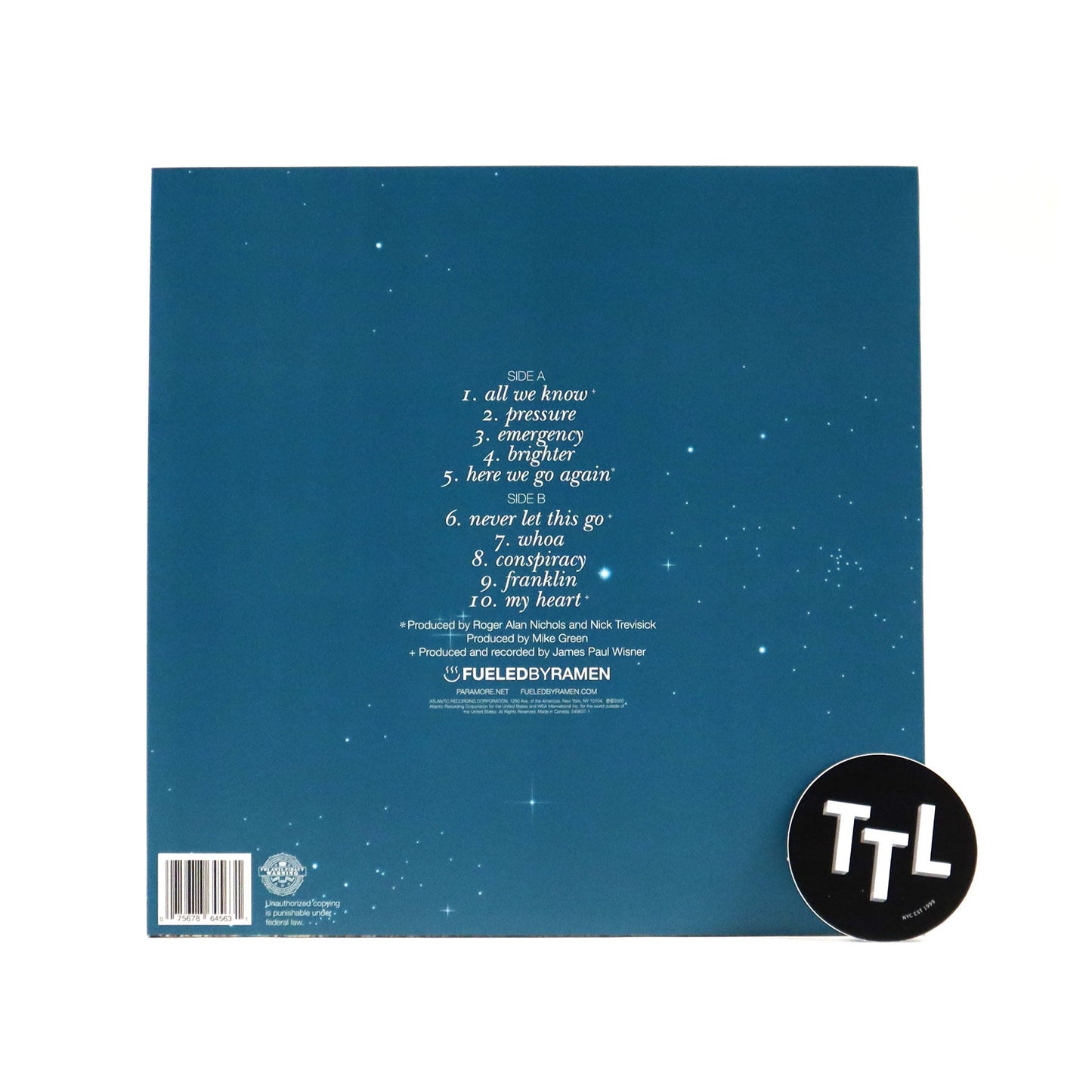Paramore: All We Know Is Falling (Colored Vinyl) Vinyl LP { vinyl }