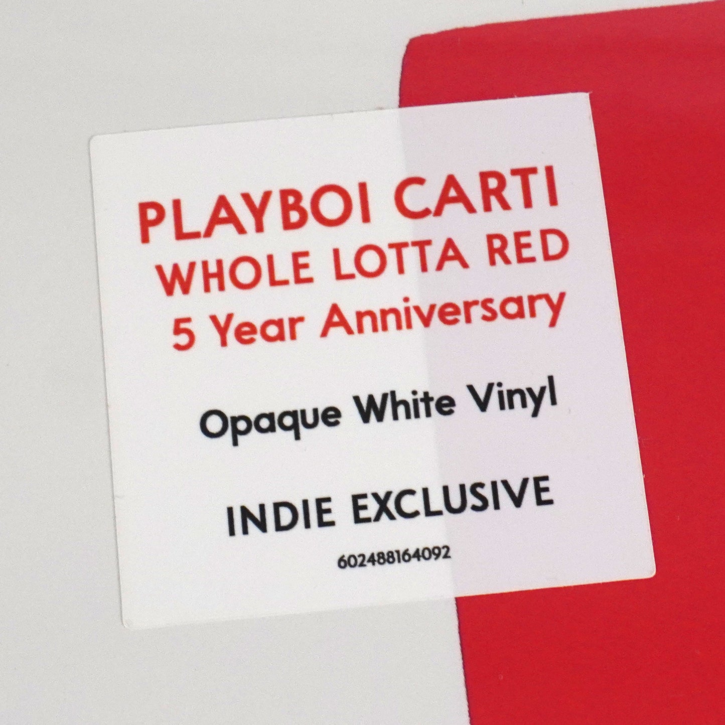 Playboi Carti: Whole Lotta Red (Indie Exclusive Colored Vinyl) Vinyl 2LP { vinyl }