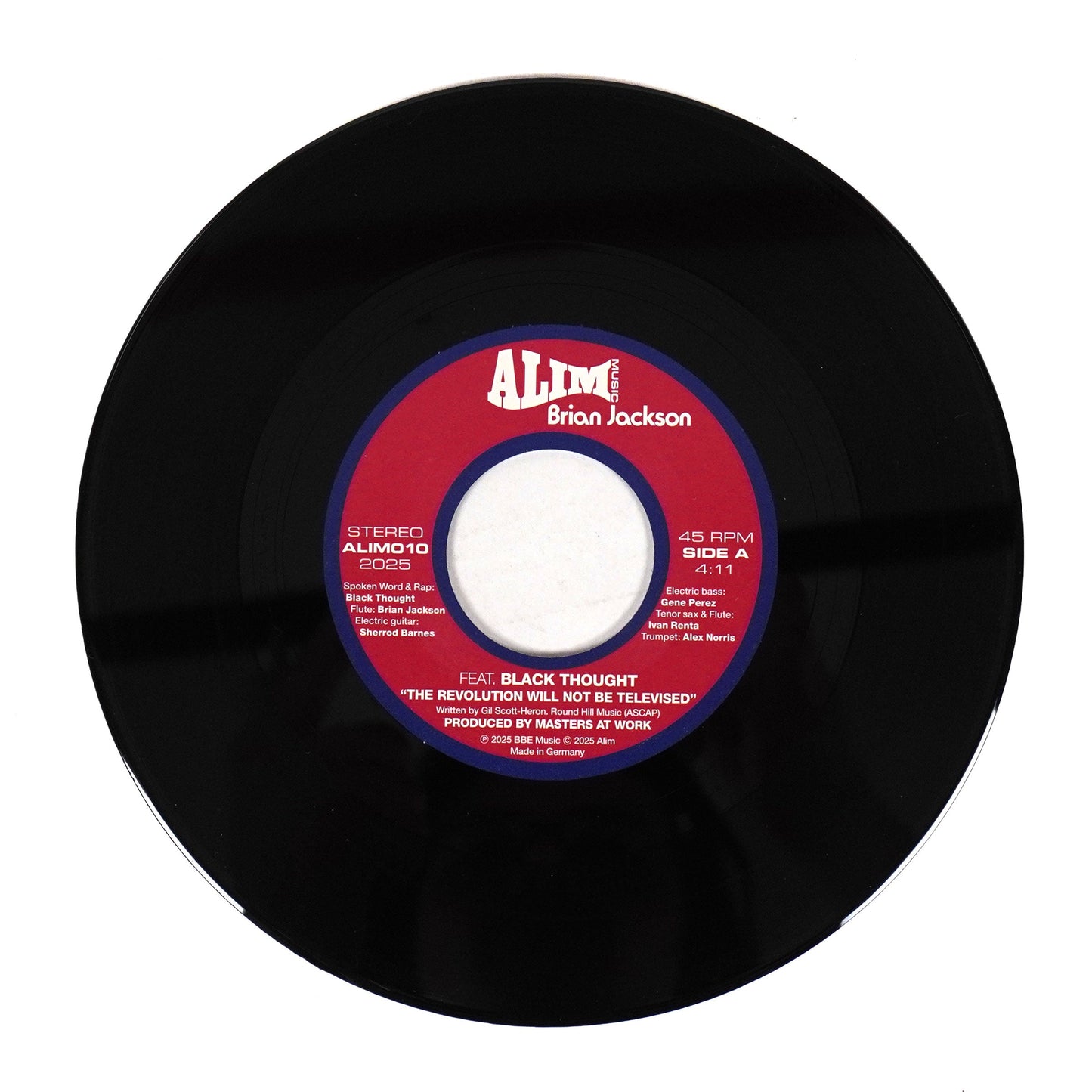 Brian Jackson: The Revolution Will Not Be Televised ft. Black Thought, Masters At Work (Import) Vinyl 7" { vinyl }