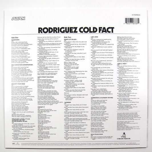 Rodriguez: Cold Fact Vinyl LP { vinyl }