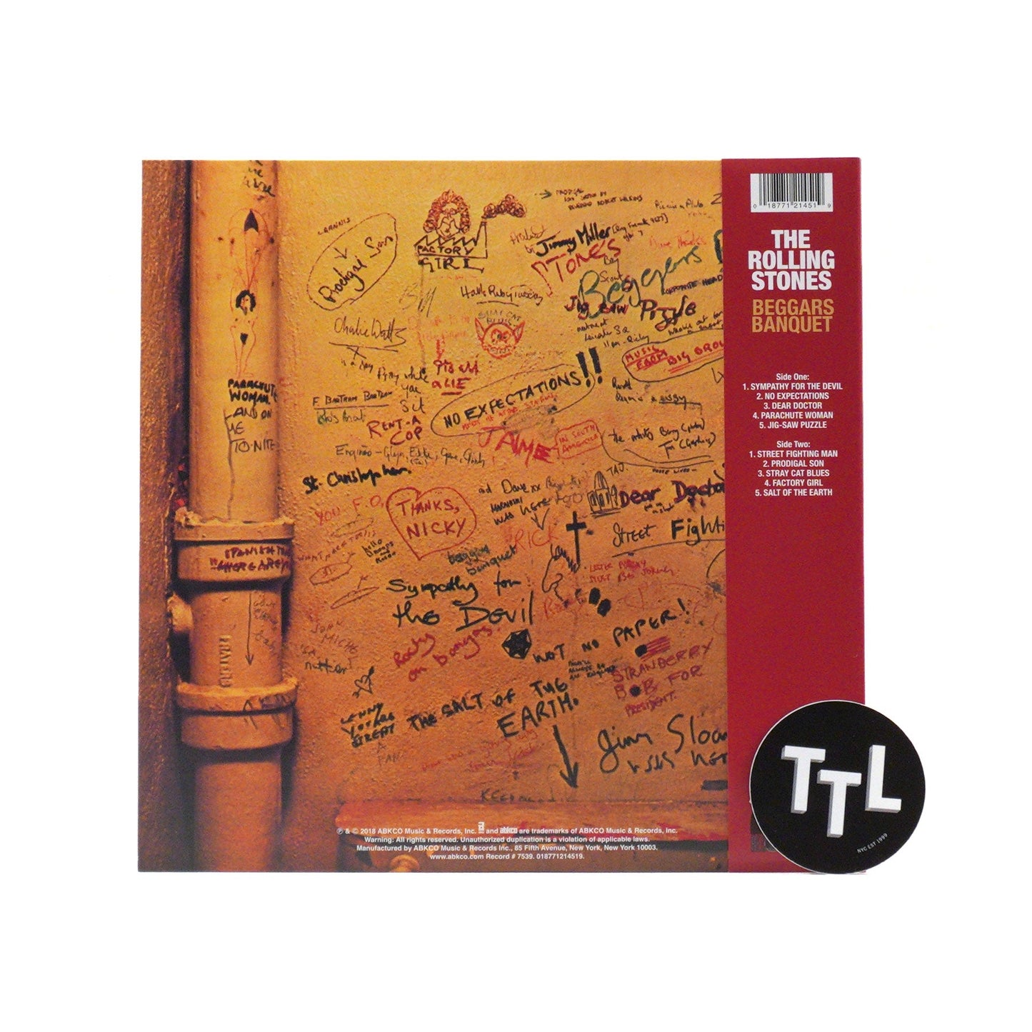 The Rolling Stones: Beggars Banquet (Colored Vinyl) Vinyl LP { vinyl }