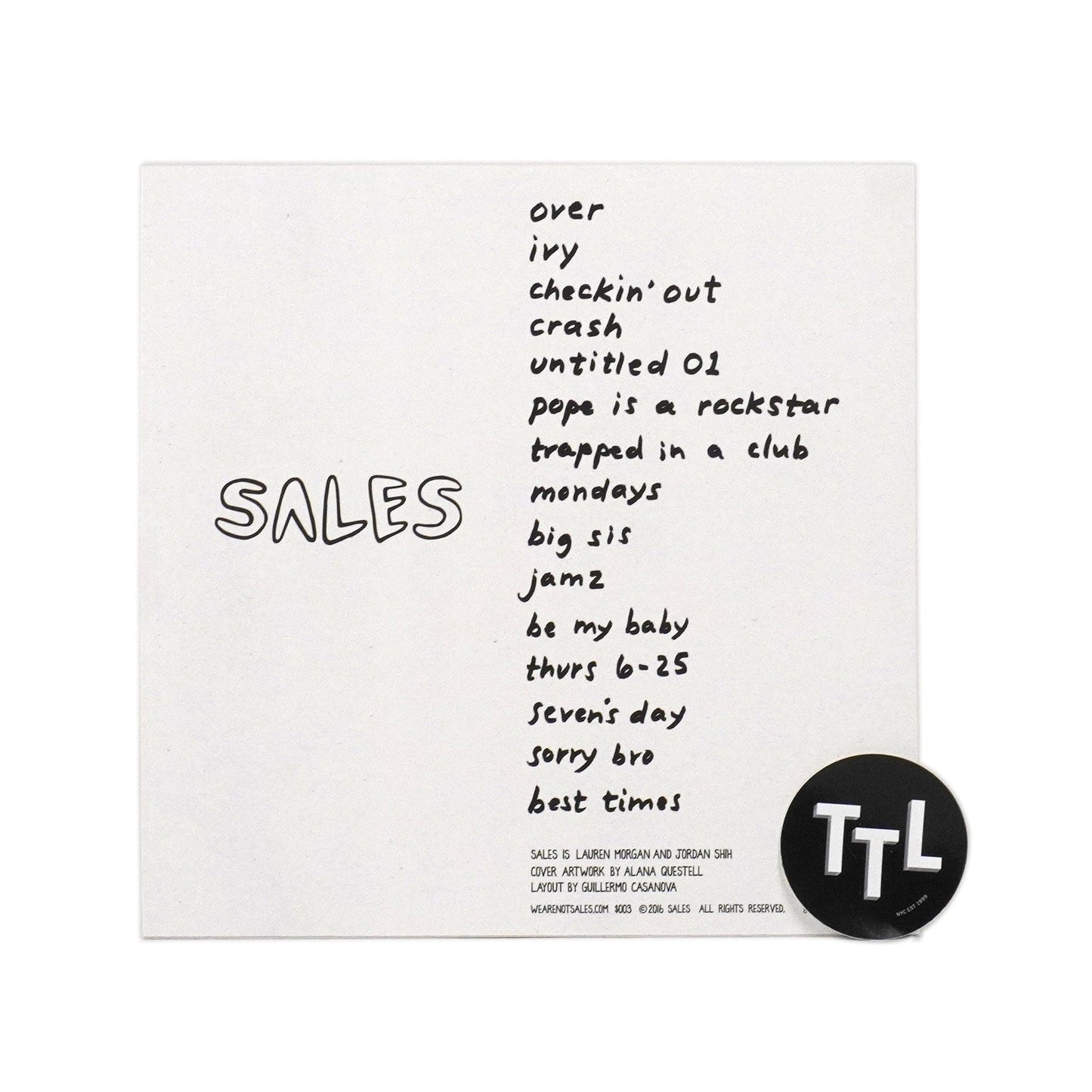 SALES: SALES (Colored Vinyl) Vinyl LP { vinyl }