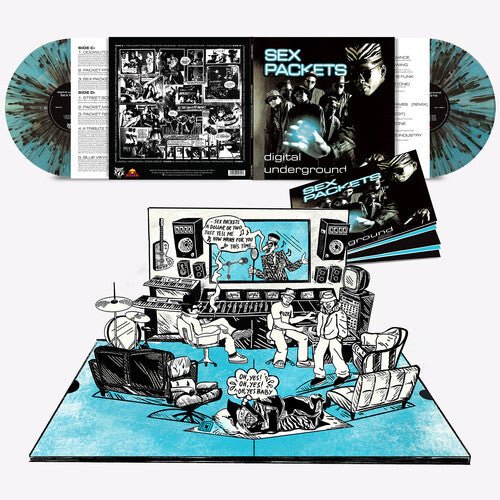 DIGITAL UNDERGROUND - SEX PACKETS (35TH ANNIVERSARY) - POP-UP VERSION Clear Blue & Black Vinyl LP { vinyl }