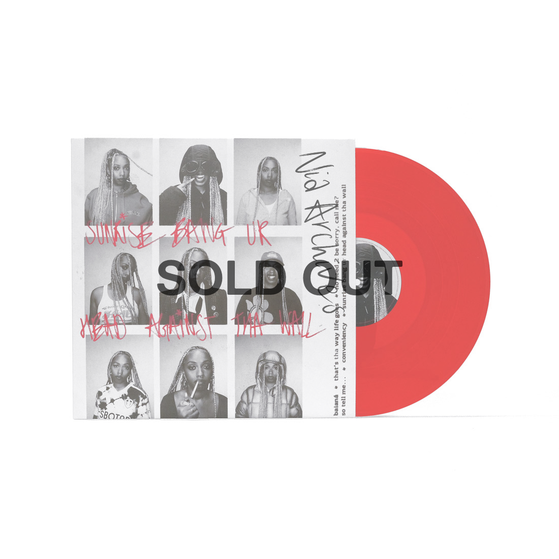 (Signed) Sunrise Bang Ur Head Against Tha Wall:  Red 12” EP { vinyl }