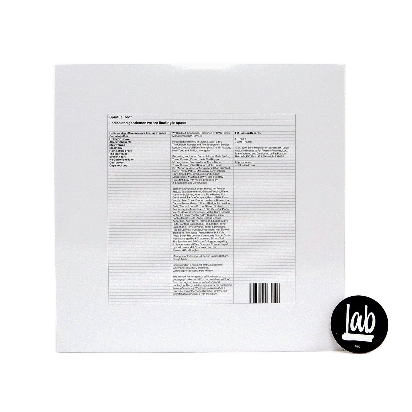 Spiritualized: Ladies And Gentlemen We Are Floating In Space - Special Edition (180g, Colored Vinyl) Vinyl 2LP { vinyl }