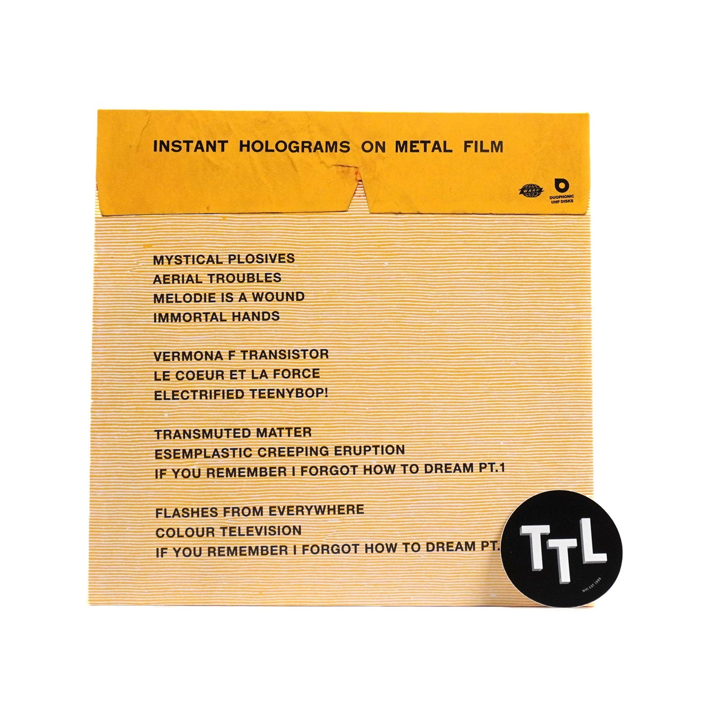 Stereolab: Instant Holograms On Metal Film (Indie Exclusive Colored Vinyl) Vinyl 2LP { vinyl }