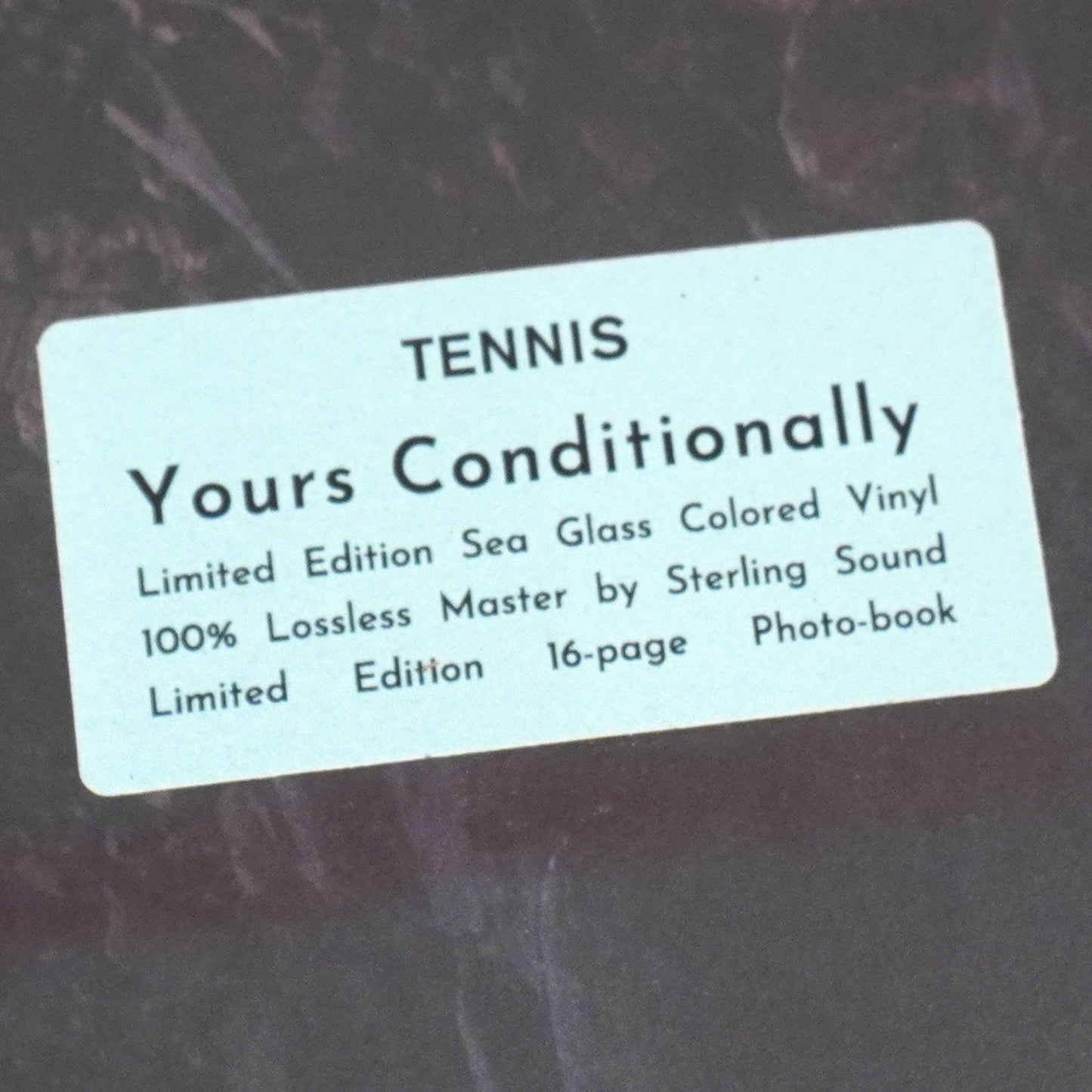 Tennis: Yours Conditionally (Colored Vinyl) Vinyl LP { vinyl }